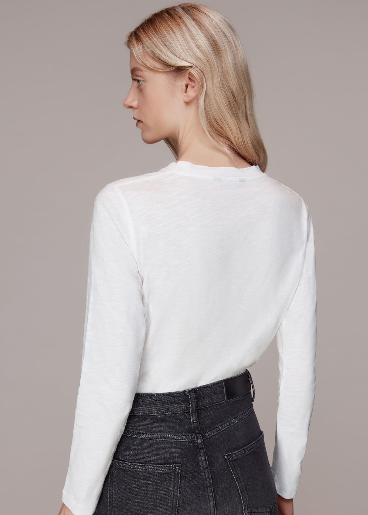 Crew Neck Pocket Top